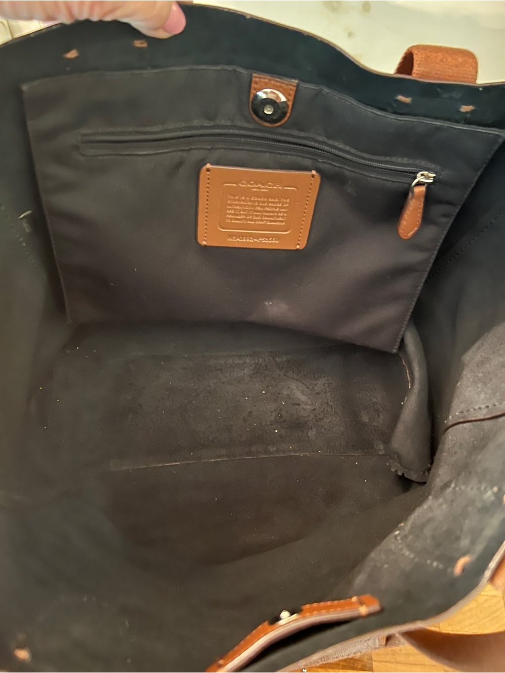 Coach Brown Pebbled Leather Everyday Tote - Picture 4 of 7